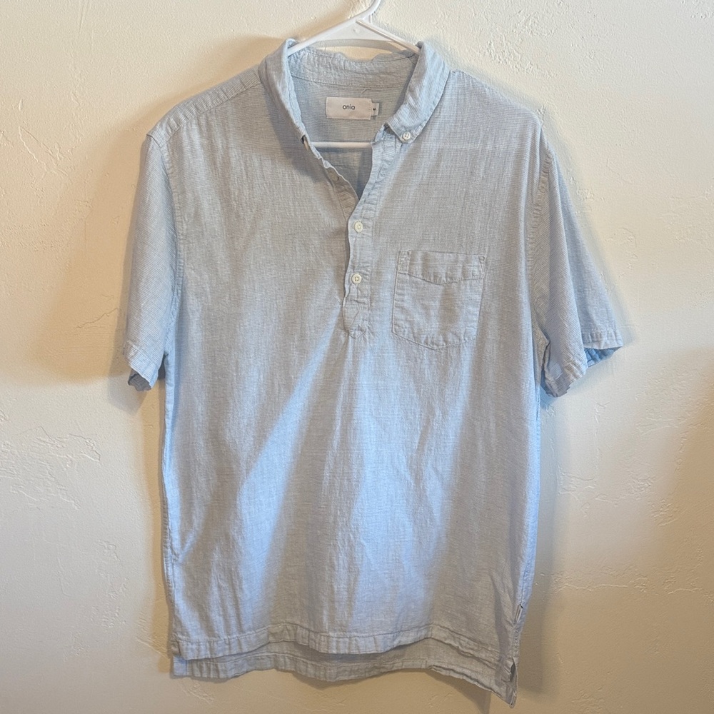 Onia Light Blue Casual Button Down Shirt